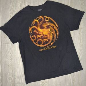 Game of Thrones HBO MAX House of Dragons Promo T-Shirt Men’s XL Black